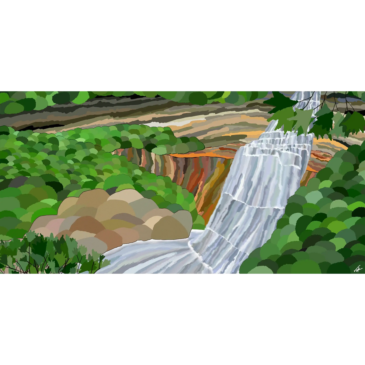Cuyahoga Valley National Park Artwork Painting by Topher Straus