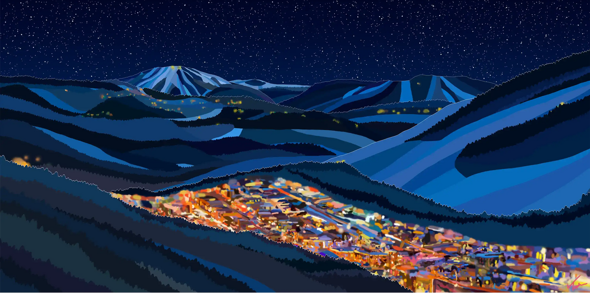 Park City Painting | Ski Town Landscape by Topher Straus – Topher