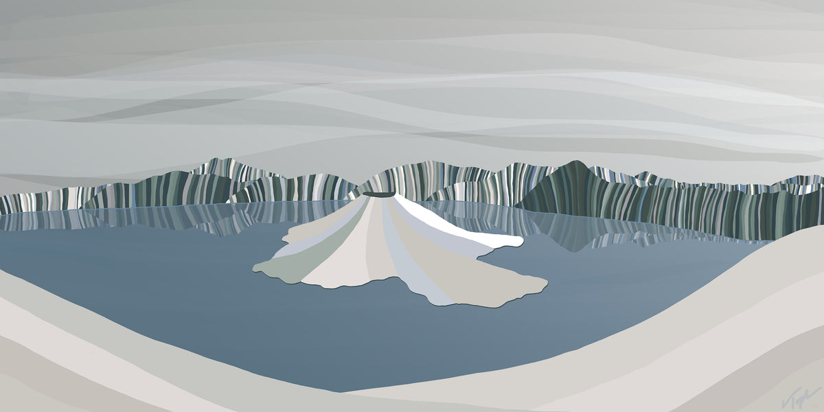 Crater Lake National Park artwork by Topher Straus