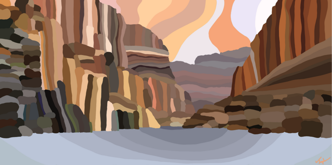 Grand Canyon National Park Art by Topher Straus