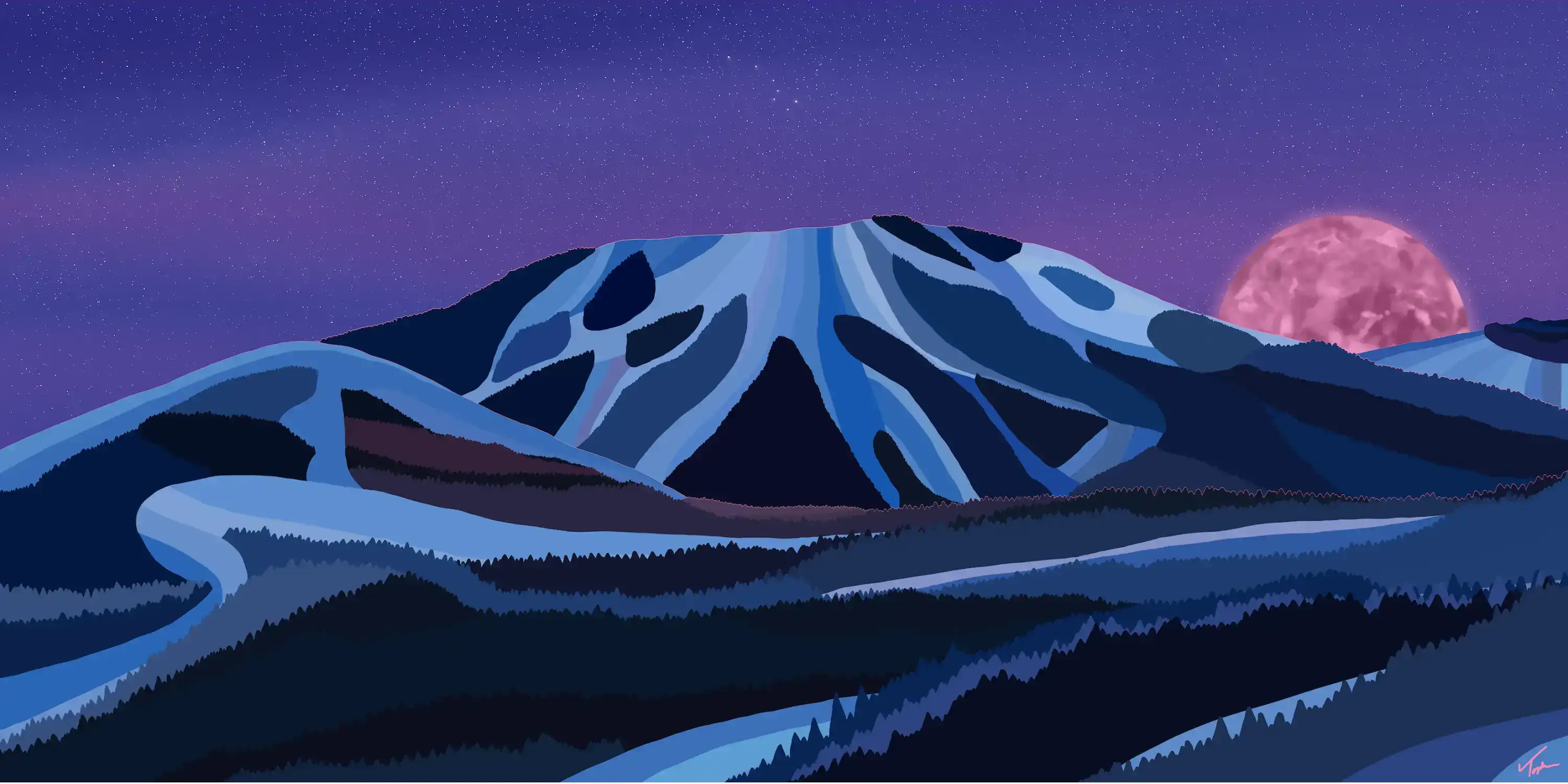 Deer Valley Art | Luxury Ski Painting by Topher Straus – Topher