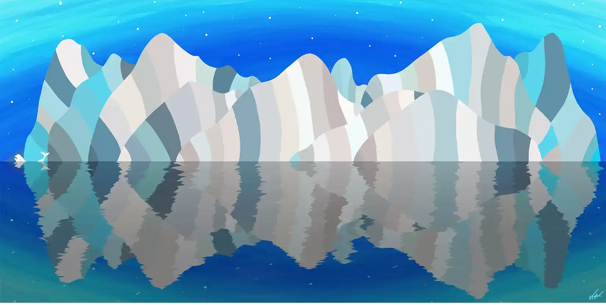 Kenai Fjords NATIONAL PARK Painting by artist Topher Straus