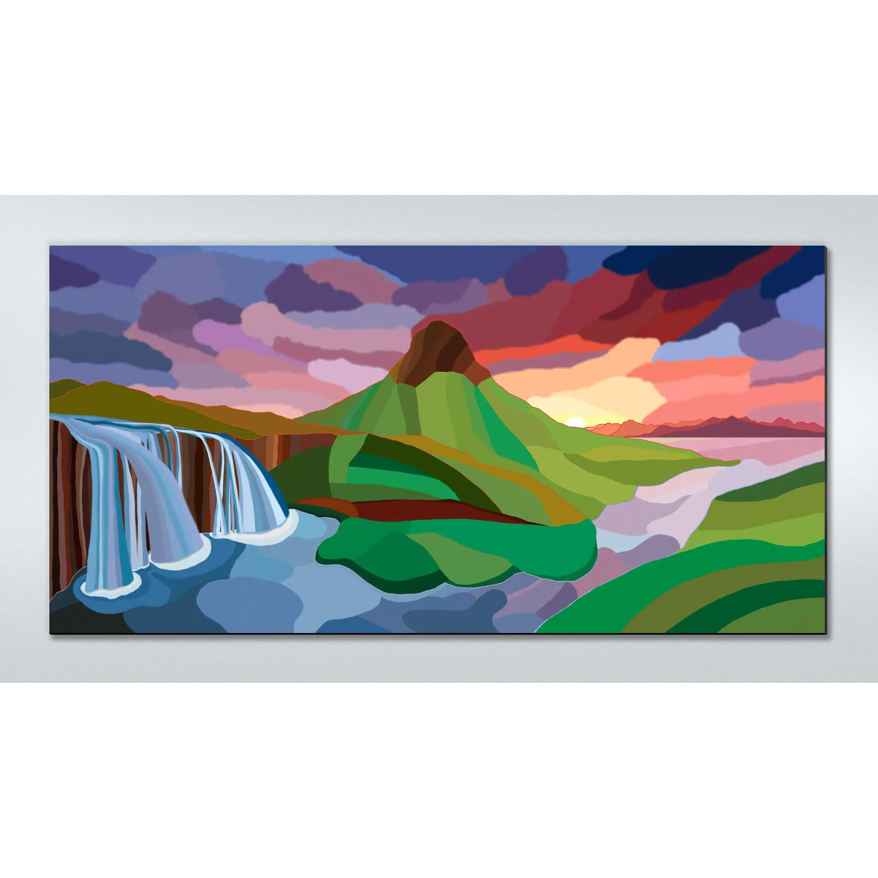 絵画 Mountain waterfall $_57.JPG?set_id=880000500F
