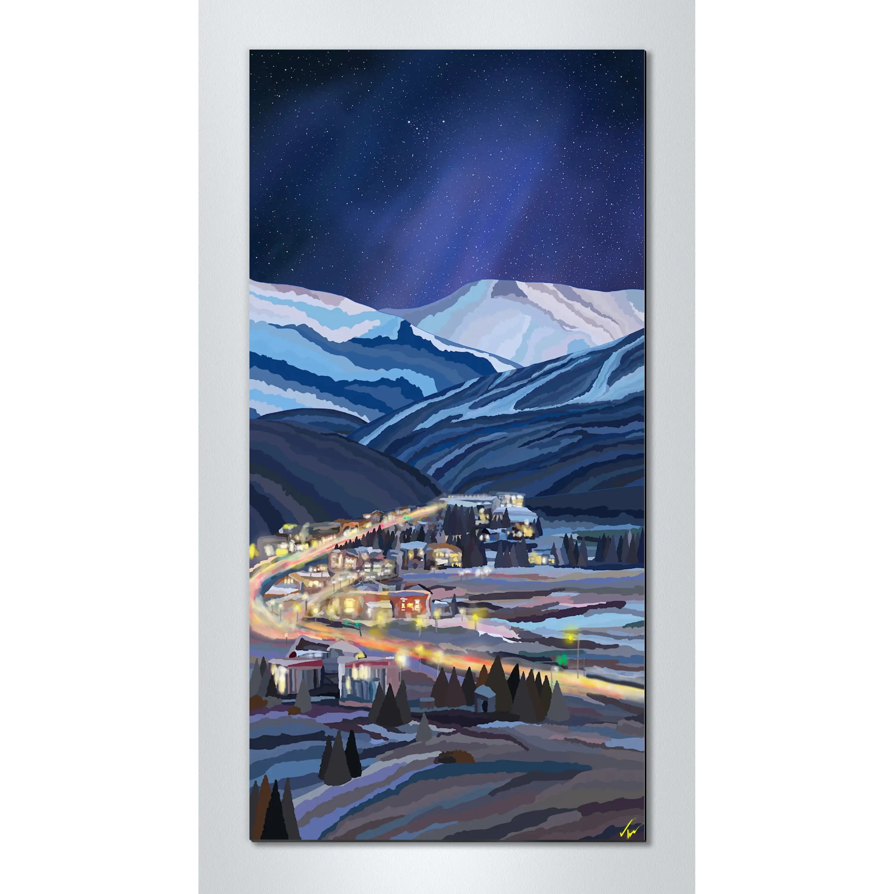 絵画 Winter Mountains 絵画 Winter Mountains Winter Landscape Painting Colorado