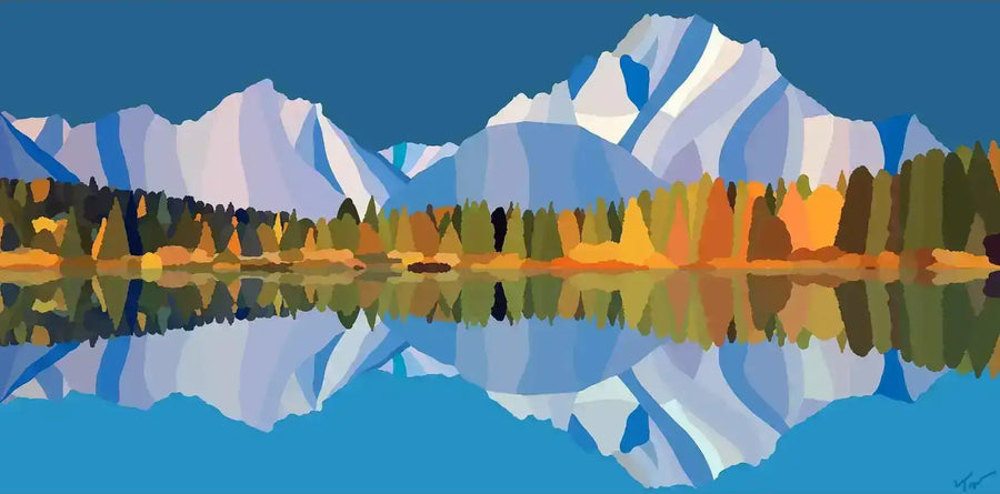Grand Tetons National Park painting by Topher Straus